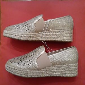 Gold Espandrillas with Sparkle Andiamo